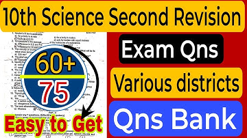 10th Science Second Revision Exam 2024 Questions |10th Science Public Exam 2024 important Questions