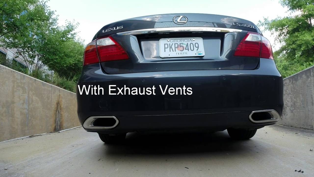 2010 Lexus LS 460L Stock Exhaust and Exhaust Vents YouTube