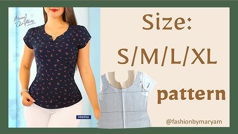 T-shirt pattern tutorial/ draft and diy/ size:S/M/L/XL #tutorial #pattern #diy #draft #size #tshirt