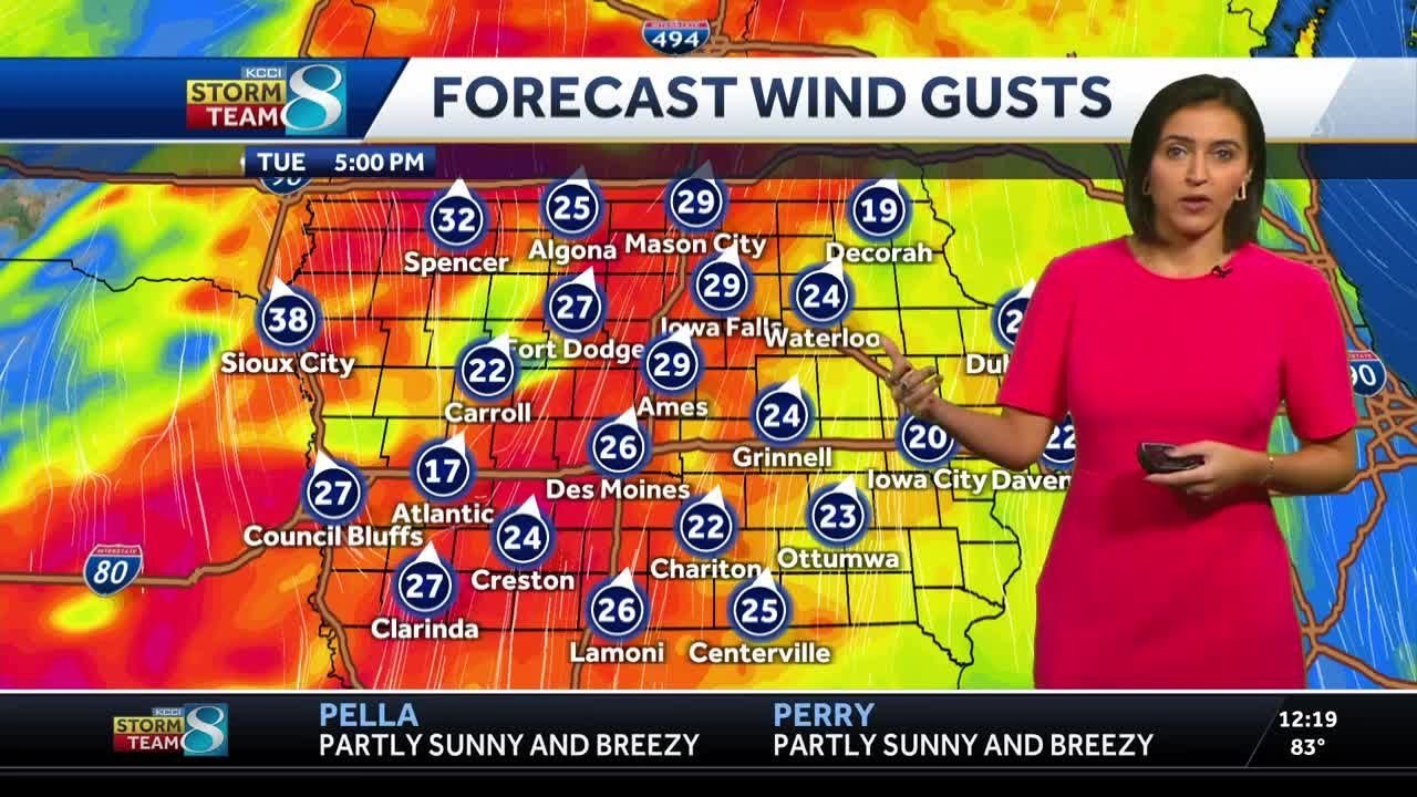 Warm, breezy Tuesday before cooldown later this week - YouTube