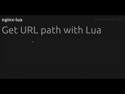Get URL path with Lua