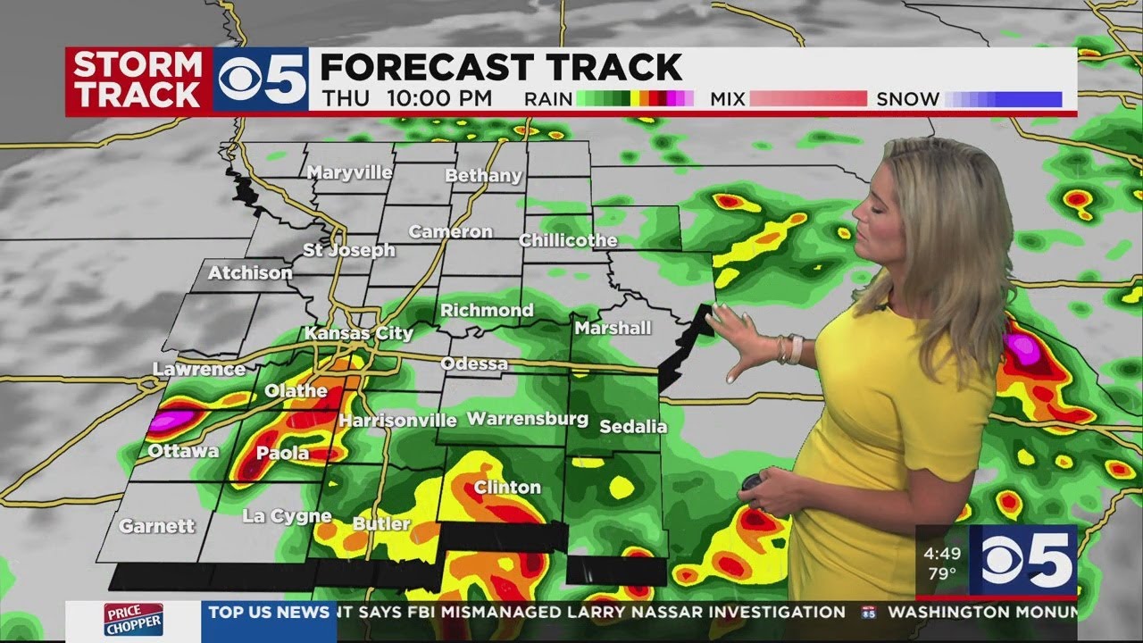 FORECAST: Tracking chance for scattered showers, storms today - YouTube