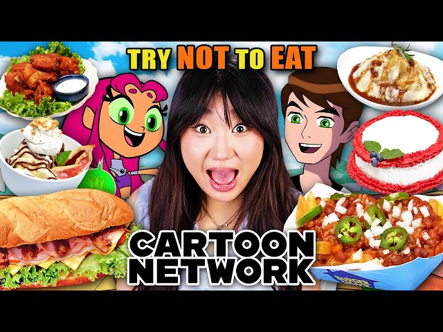 Try Not to Eat - Cartoon Network Food! | People vs Food class=