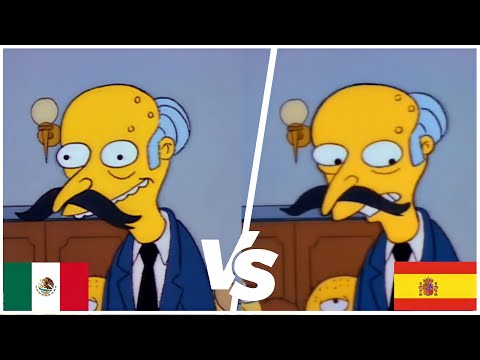 Los Simpson Doblaje Español Latino Vs Doblaje Español Castellano