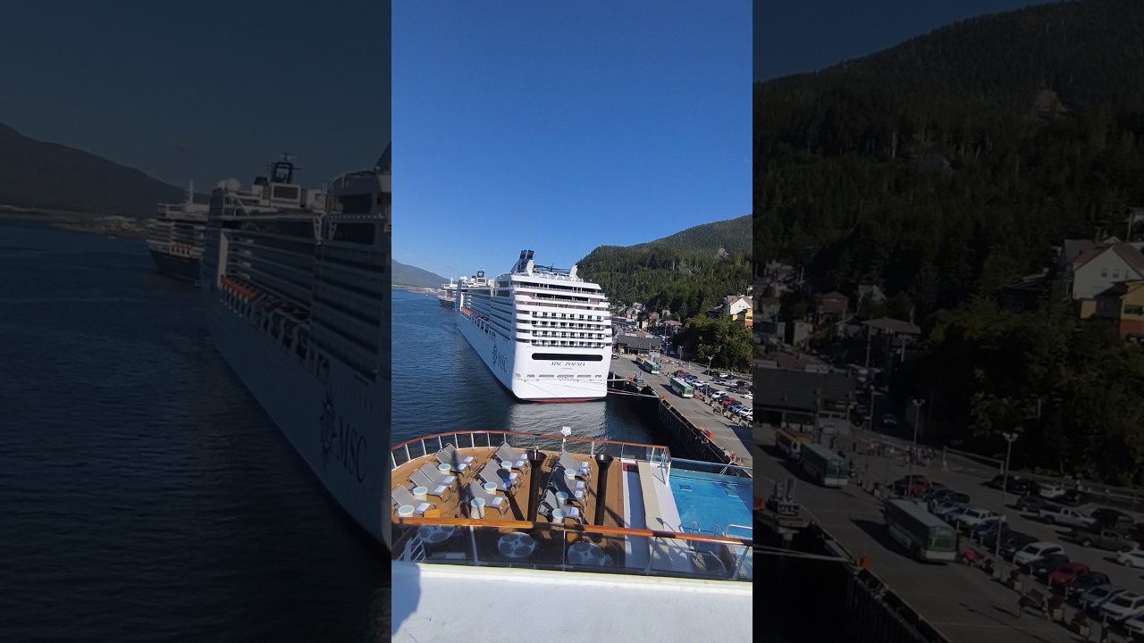 juneau Alaska cruise port #alaska #travel #shorts #cruiseship #subscribe