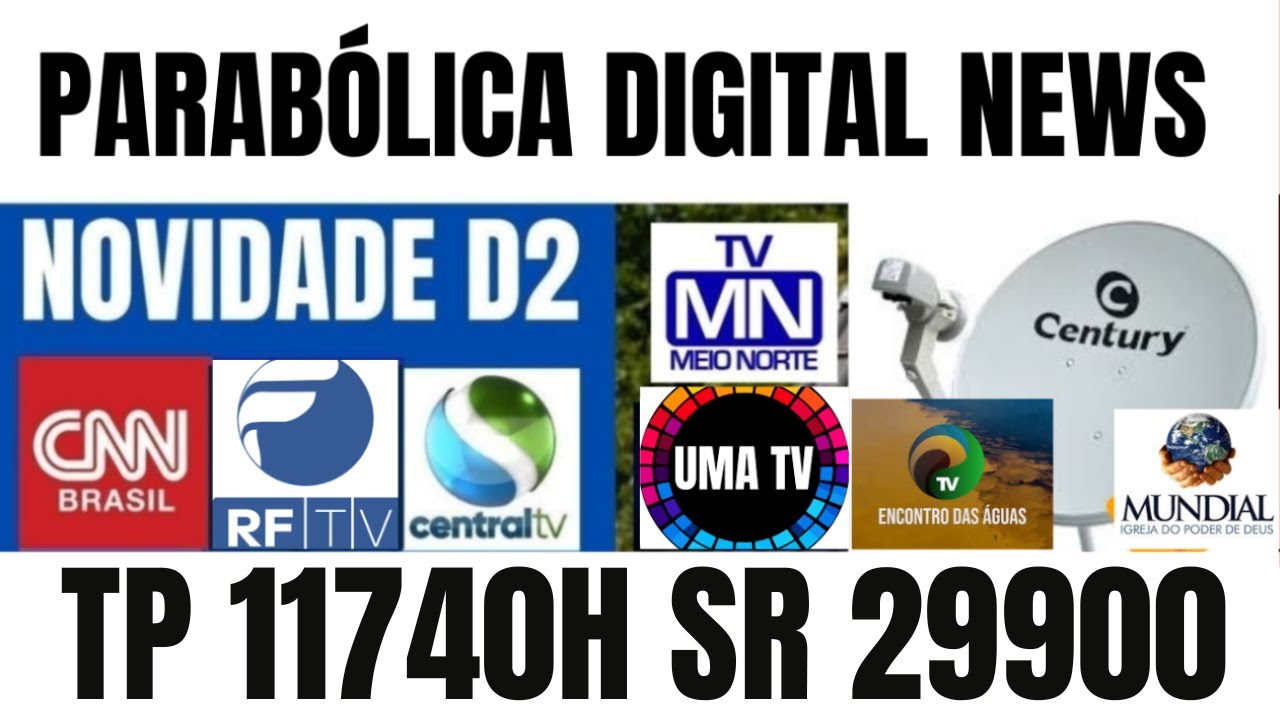 PARABÓLICA NEWS! STARONE D2 X SPORTS NO AR D2 +  CNN MONEY CANAL 121+ TP 11740H SR 29900