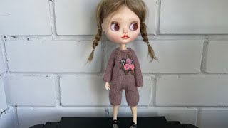 Вяжем комбинезон для куклы | jumpsuit for doll