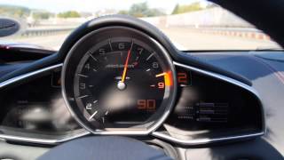 This is the mclaren 12c spider acceleration 0-100 (ok a bit more) in
normal automatic mode without launch control. deutscher artikel zum
spider: ...