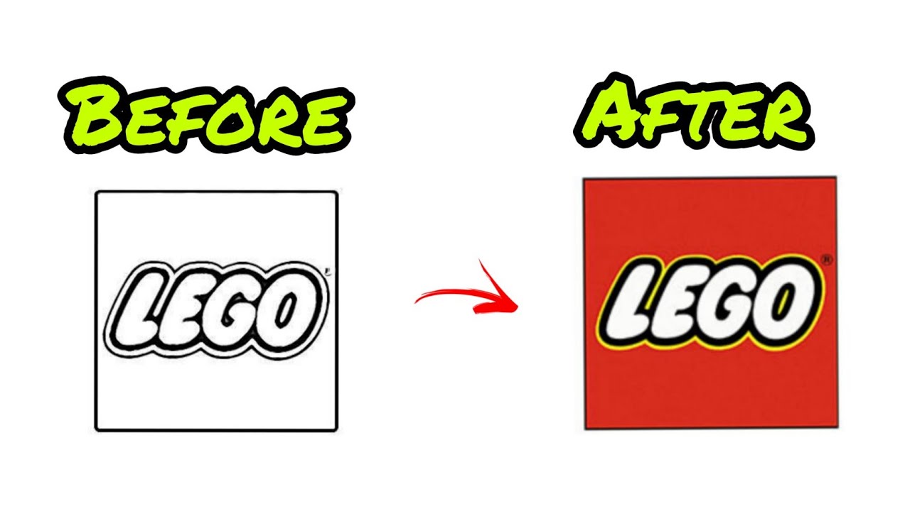 Lego Logo Coloring Pages | Satisfying Videos #19 | Relaxing Videos | #