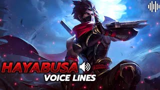 Hayabusa Voice lines & Title - Old Hayabusa and Revamp #MobileLegends