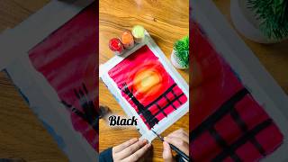 Very easy Sunset Scenery Drawing for Kids🌞😱☺️#drawing#shorts#kids