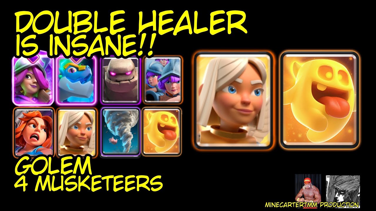 DOUBLE HEALER IS INSANE!! Golem 4 Musketeers - MinecarterTMM