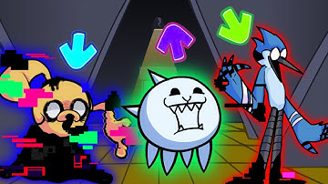 FNF Character Test | Gameplay VS Playground | Battle Cats Early | Corrupted Pibby |  Mordecai | Jake