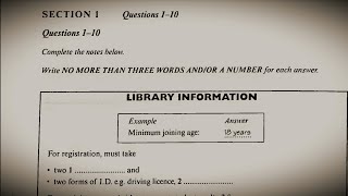 Library information ielts listening (HD audio)