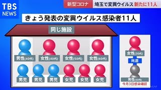 埼玉県で新たに変異ウイルス１１人感染 同一施設で集団感染か