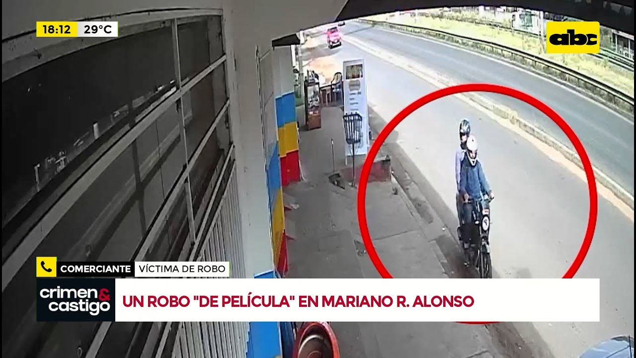 Así asaltaron a una mujer en Mariano Roque Alonso
