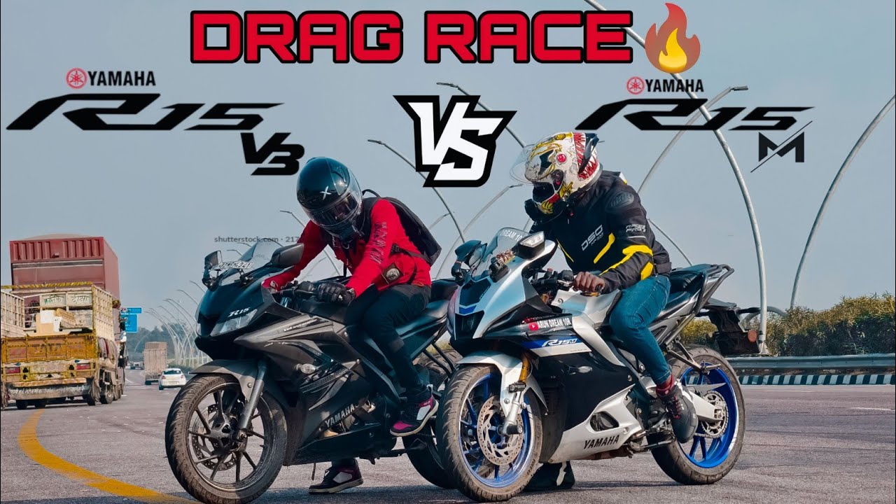 2024 YAMAHA R15M VS R15 VERSION 3🔥||DRAG RACE 💥||RACE TILL THEIR POTENTIAL🥵||OLD VS NEW COMPARISON||