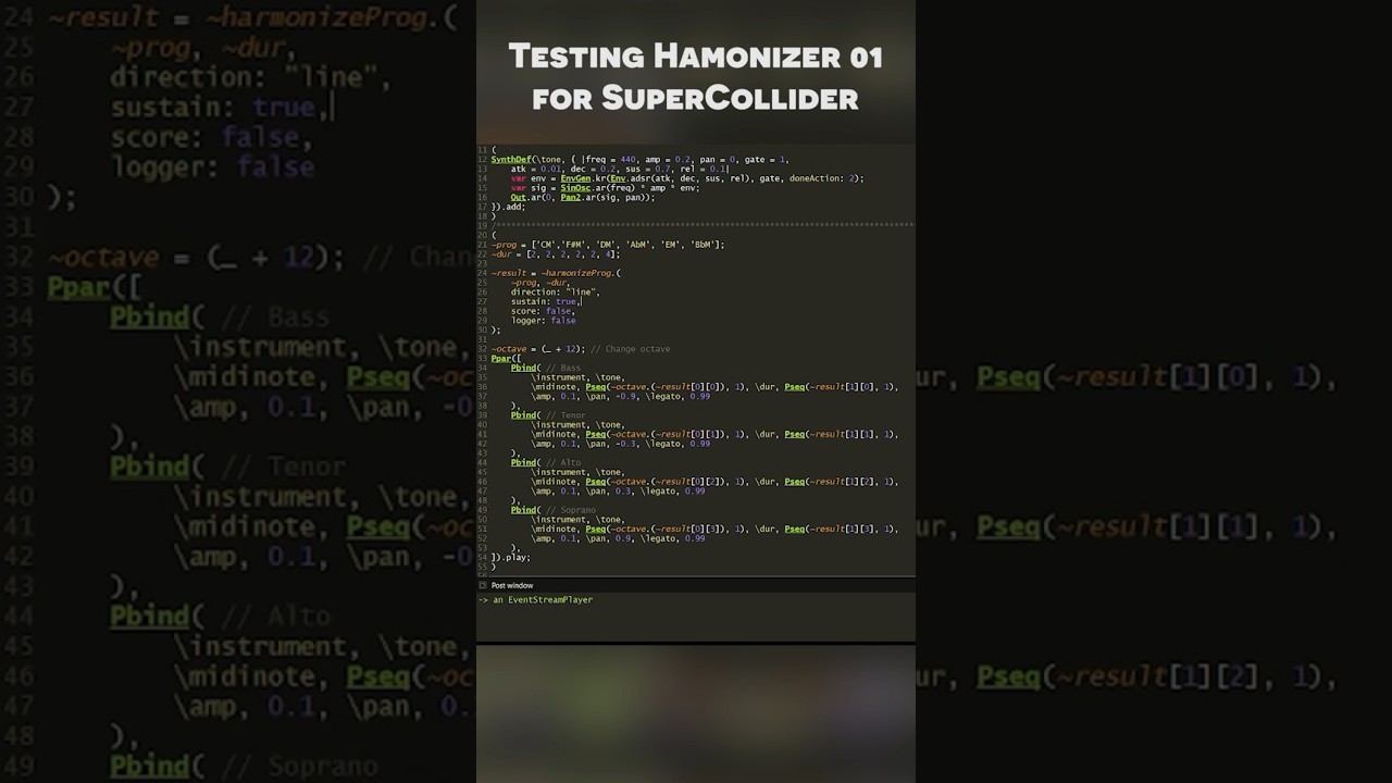 Testing Harmonizer 01 in 