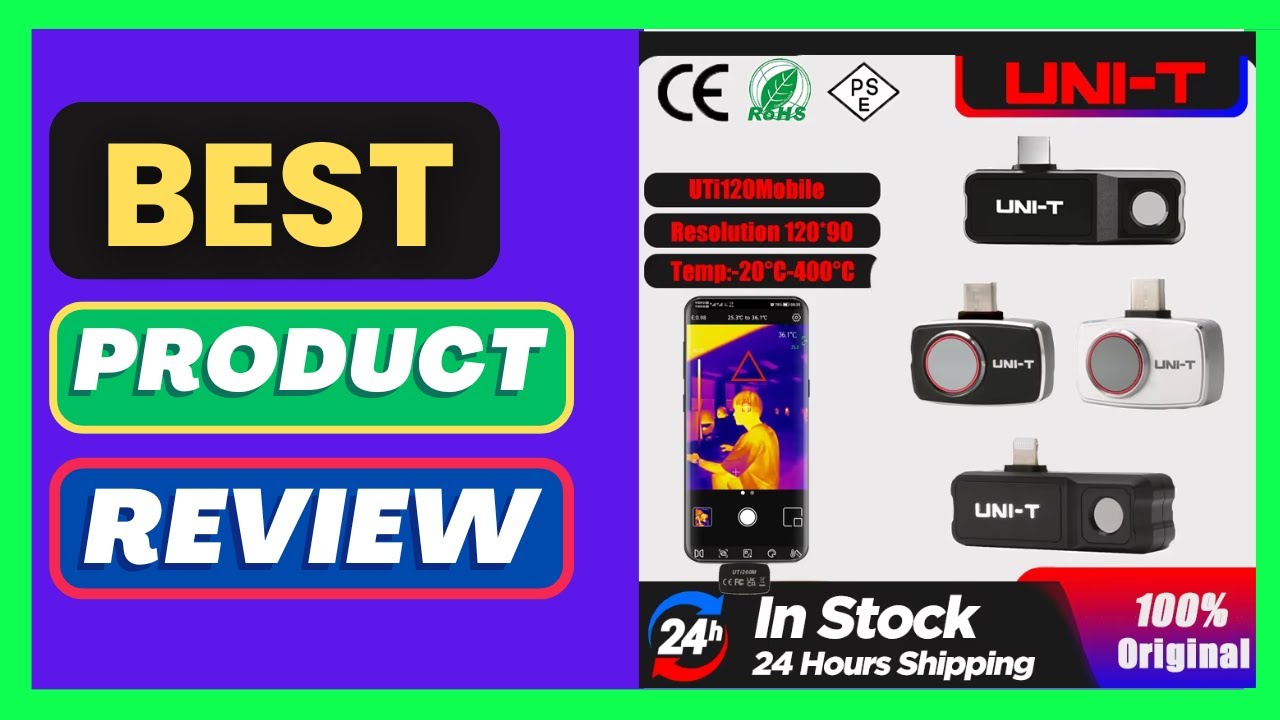 UNI-T UTI120/UTI260 Mobile Thermal Imager for Android Phone IP65 25Hz