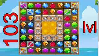 Walkthrough of level 103 Pirate Treasure | Gems Puzzle screenshot 4