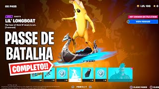 PASSE DE BATALHA COMPLETO NOVA TEMPORADA! - Fortnite