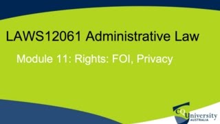 LAWS12061 Module 11
