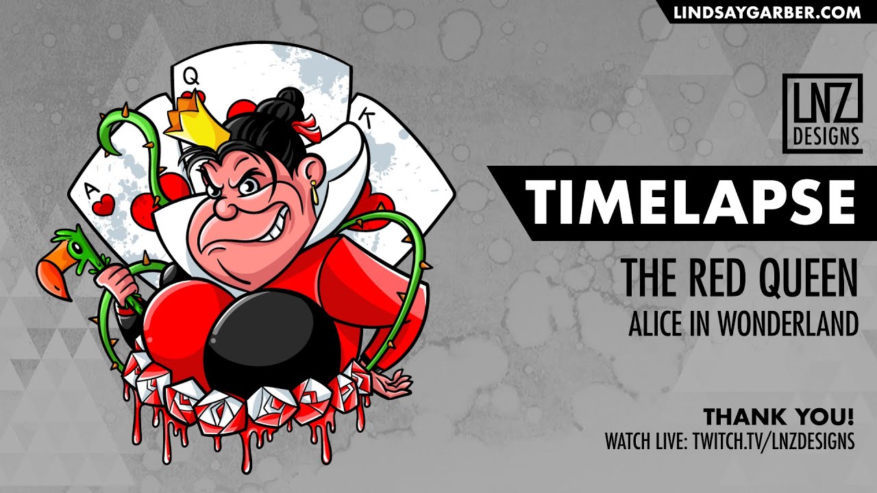Timelapse The Red Queen Alice In Wonderland Youtube