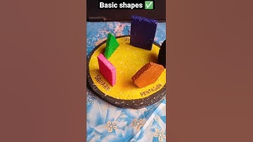 basic geometrical shapes| model | project work | thermocol base | ✅
