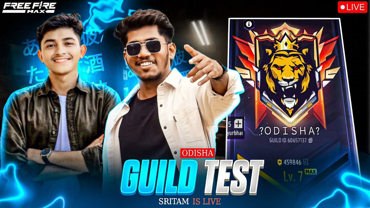 FREE FIRE  | KALIX GAMING GUILD TEST 1VS4 | SRITAM IS LIVE | 
