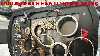 METAL DETECTING FLORIDAS BEACHES WITH THE MANTICORE. FAST BEACH HUNT!