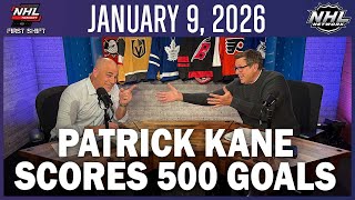 Patrick Kane scores 500 goals &amp; game recaps | January 9, 2026
