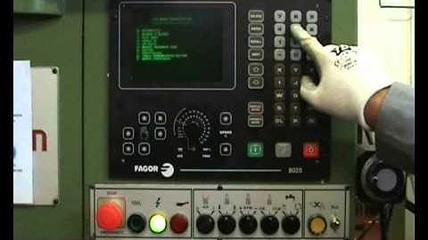 Montaje conos Fresadora de CNC Lagun con Fagor 8020M
