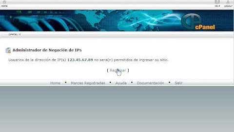 Bloquear Ip en cPanel