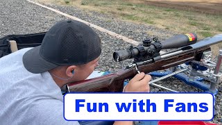 I let a fan shoot my rifle at the range