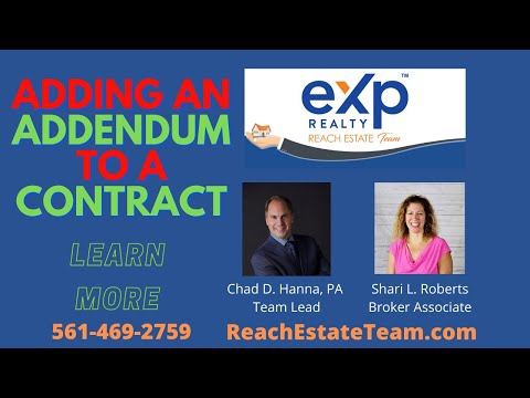 Video: How To Add An Addendum To The Contract