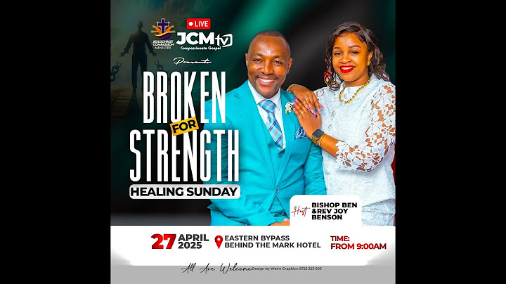 JCM HEALING SUNDAY || THEME: BROKEN FOR STRENGTH - MAIN SERVICE