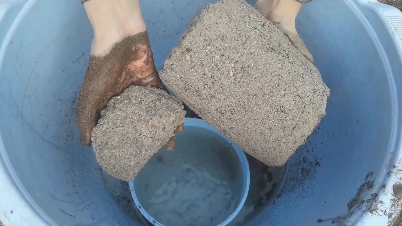 New Dustiest reused cement shapes💦💙water+dry ASMR crumbling video 🥁💯💕💦