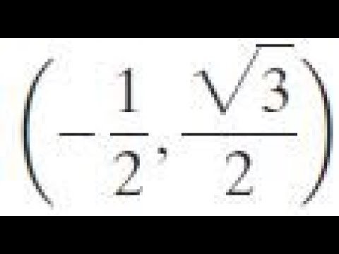 A Point On A Terminal Side 1 2 Sqrt 3 2 Youtube