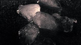 melting ice macro timelapse