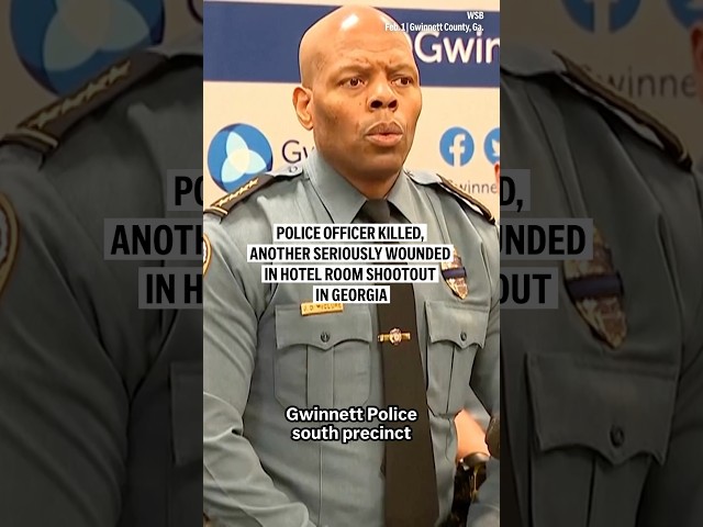 Police officer killed, another seriously wounded in hotel room shootout in Georgia