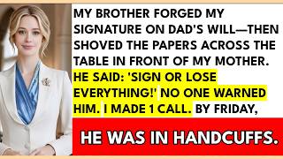 My Brother Forged My Signature On Dad's House—I Made One Call—He Was Arrested Four Days Later...