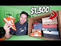 UNBOXING A $1,300 SNEAKER MYSTERY BOX! (HUGE W)