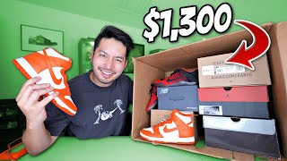 UNBOXING A $1,300 SNEAKER MYSTERY BOX! (HUGE W)