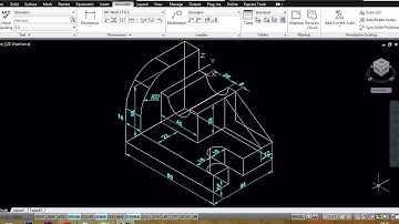 AUTOCAD MECHANICAL MODELING PART2 -   DIMENSIONING A 3D MODEL