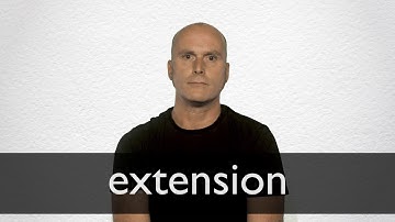 How to pronounce EXTENSION in British English