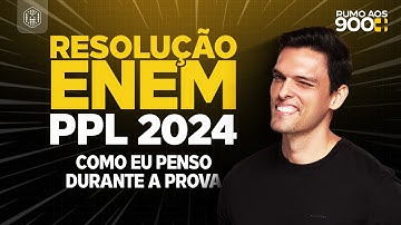 Resolução da Prova de Matemática do Enem PPL 2024 - Ao Vivo | Rumo aos 900+