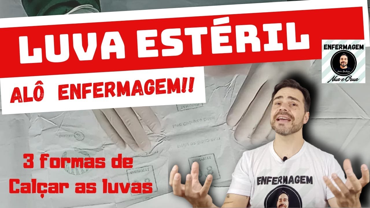 FORMAS DE CALÇAR LUVA ESTÉRIL - Fácil e rápido sem contaminar.