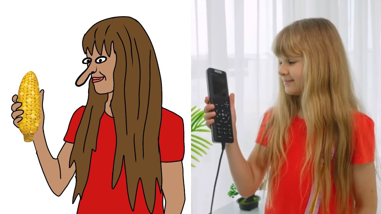 Diana Roma and oliver spend the day with grandparents drawing meme | mkartanimation