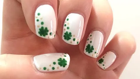 Four-Leaf Clover Nail Art | St. Patrick's Day