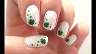 clover nail leaf st patrick four
